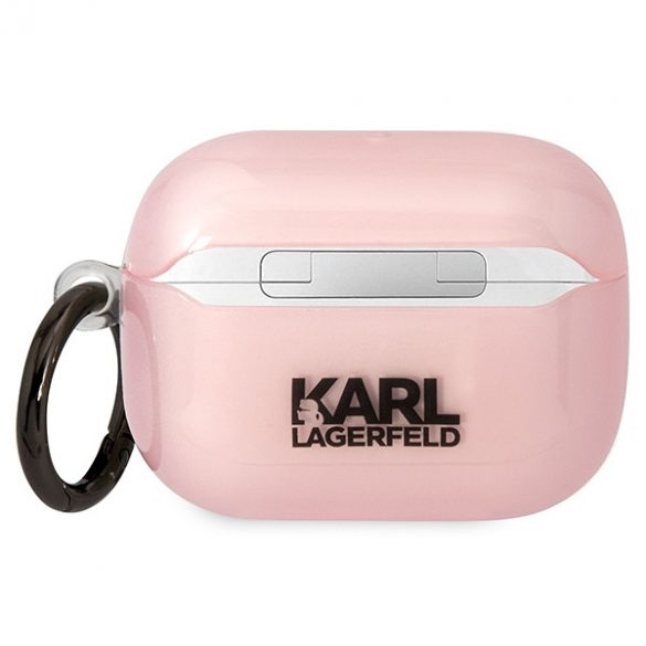 Karl Lagerfeld KLAPHNCHTCP Airpods Pro Husă roz/roz Ikonik Choupette