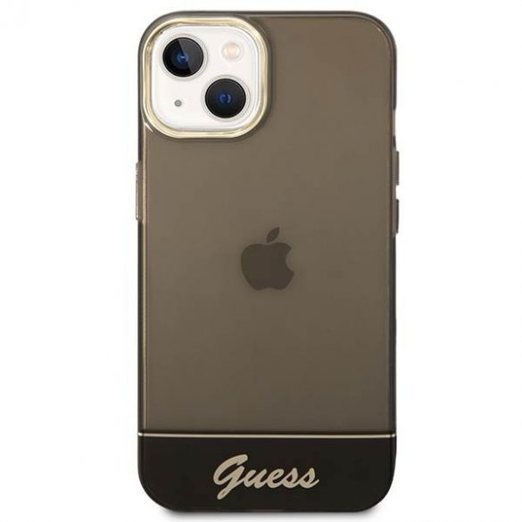 Guess GUHCP14MHGCOK iPhone 14 Plus / 15 Plus 6,7" carcasa rigidă/neagră Translucid