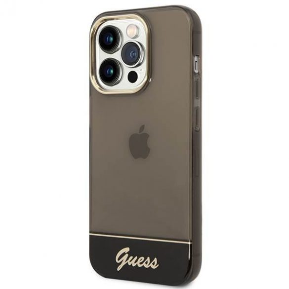 Guess GUHCP14XHGCOK iPhone 14 Pro Max 6,7" carcasă rigidă/neagră Carcasă translucidă