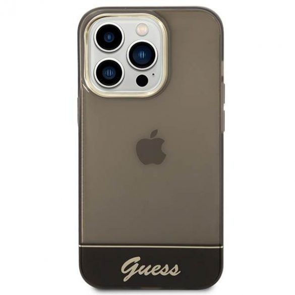 Guess GUHCP14XHGCOK iPhone 14 Pro Max 6,7" carcasă rigidă/neagră Carcasă translucidă