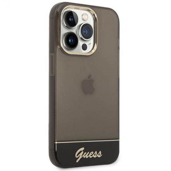 Guess GUHCP14XHGCOK iPhone 14 Pro Max 6,7" carcasă rigidă/neagră Carcasă translucidă