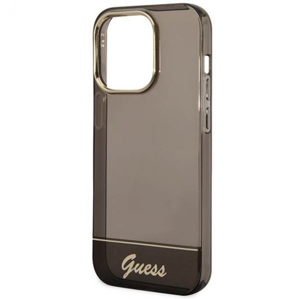 Guess GUHCP14XHGCOK iPhone 14 Pro Max 6,7" carcasă rigidă/neagră Carcasă translucidă