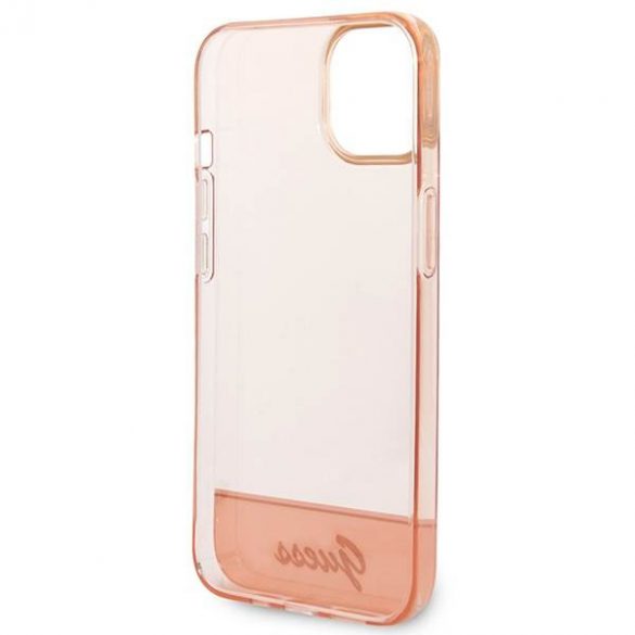 Guess GUHCP14SHGCOP iPhone 14 / 15 / 13 6.1" rożowy/roz hardcase Translucent