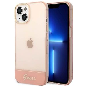 Guess GUHCP14MHGCOP iPhone 14 Plus / 15 Plus 6.7" rożowy/roz hardcase Translucid