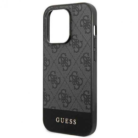 Guess GUHCP14LG4GLGR iPhone 14 Pro 6,1" gri/gri husă greu 4G Stripe Collection husă