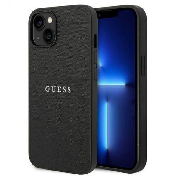 Guess GUHCP14MPSASBBK iPhone 14 Plus / 15 Plus 6,7" curea Saffiano neagră/czarny