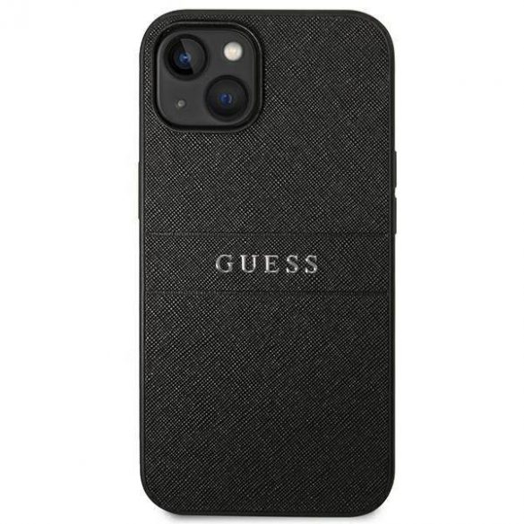 Guess GUHCP14MPSASBBK iPhone 14 Plus / 15 Plus 6,7" curea Saffiano neagră/czarny