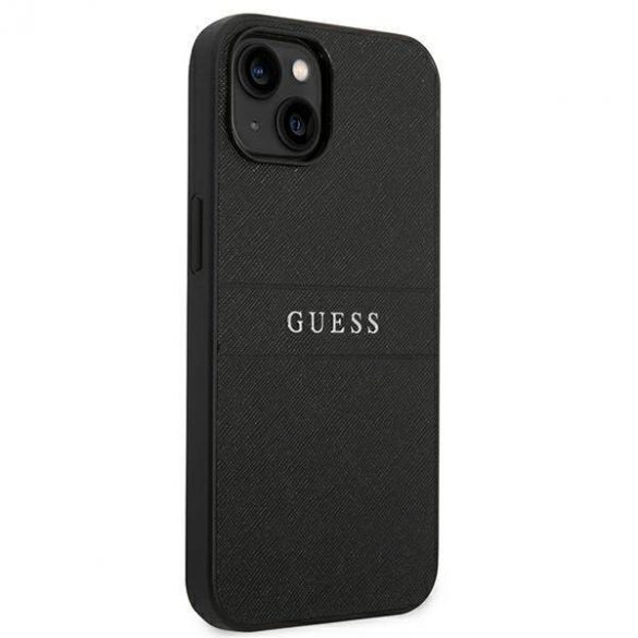 Guess GUHCP14MPSASBBK iPhone 14 Plus / 15 Plus 6,7" curea Saffiano neagră/czarny