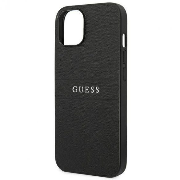 Guess GUHCP14MPSASBBK iPhone 14 Plus / 15 Plus 6,7" curea Saffiano neagră/czarny