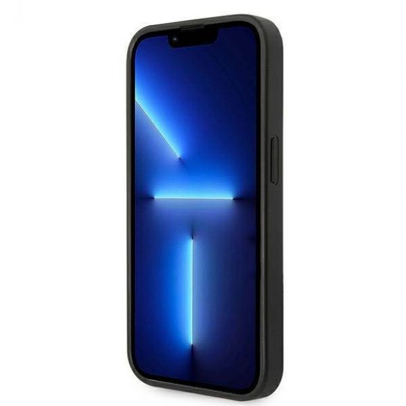 Husă Guess GUHCP14LPSASBBK pentru iPhone 14 Pro, 6,1 inchi, neagră/curea Saffiano