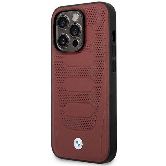 Etui BMW BMHMP14L22RPSR iPhone 14 Pro 6,1 burgundowy/burgundy scaune piele model MagSafe"