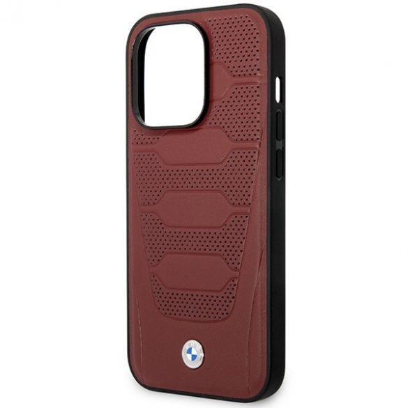 Etui BMW BMHMP14L22RPSR iPhone 14 Pro 6,1 burgundowy/burgundy scaune piele model MagSafe"