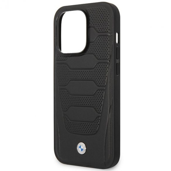 Etui BMW BMHMP14L22RPSK iPhone 14 Pro 6,1 czarny/black Piele Scaune Model MagSafe"