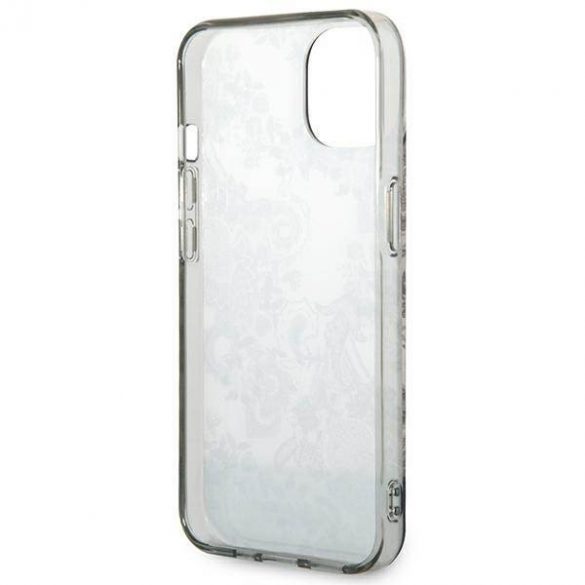 Guess GUHCP14SHGPLHG iPhone 14 / 15 / 13 6.1" szary/gri Hardcase Colecția Porțelan