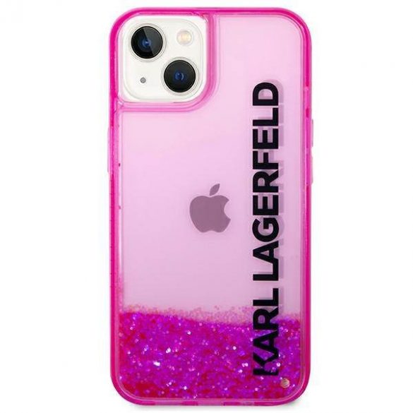 Karl Lagerfeld KLHCP14SLCKVF iPhone 14 / 15 / 13 6,1" rożowy/roz hardcase Liquid Glitter Elong