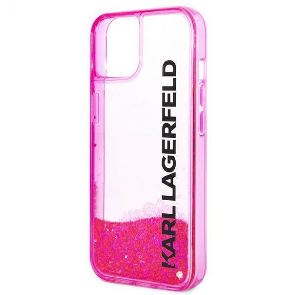 Karl Lagerfeld KLHCP14SLCKVF iPhone 14 / 15 / 13 6,1" rożowy/roz hardcase Liquid Glitter Elong