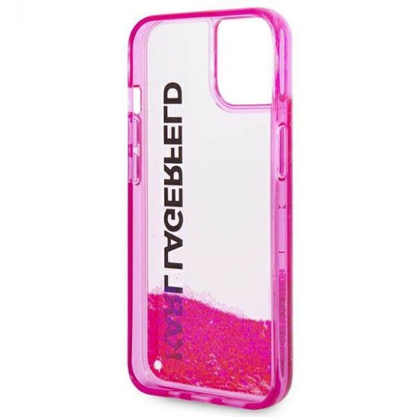 Karl Lagerfeld KLHCP14SLCKVF iPhone 14 / 15 / 13 6,1" rożowy/roz hardcase Liquid Glitter Elong