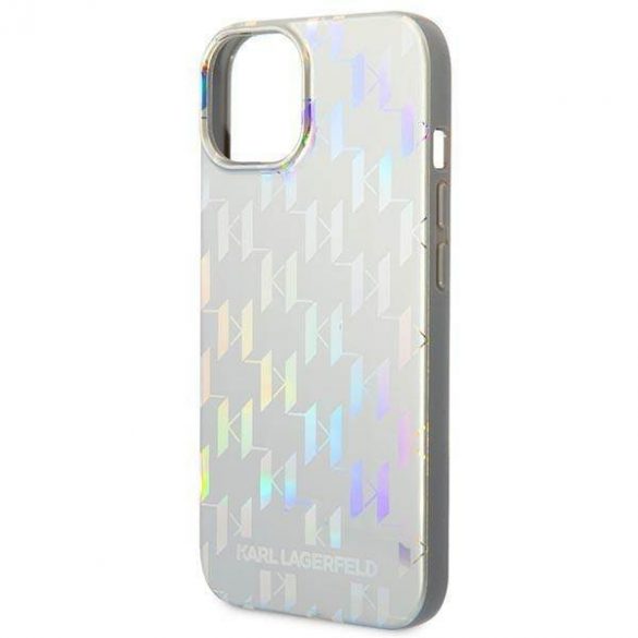 Karl Lagerfeld KLHCP14MLGMSV3 iPhone 14 Plus / 15 Plus 6,7" hardcase srebrny/argintiu Monogram Iridescent