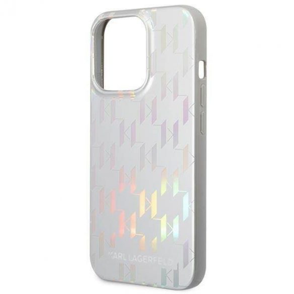 Karl Lagerfeld KLHCP14XLGMMSV3 iPhone 14 Pro Max 6,7" hard Husă srebrny/silver Monogram Iridescent husă