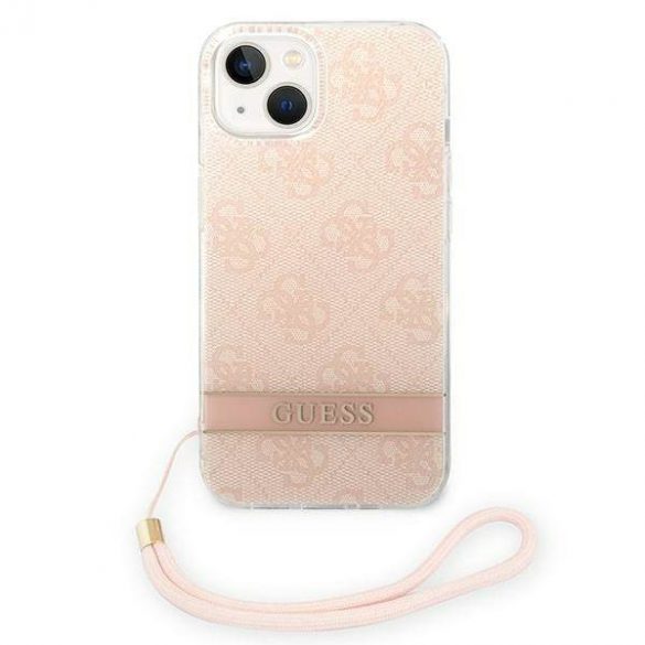 Guess GUOHCP14MH4STP iPhone 14 Plus / 15 Plus 6,7" rożowy/roz curea de imprimare 4G