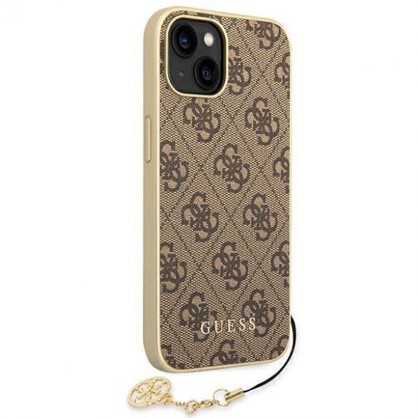 Guess GUHCP14MGF4GBR iPhone 14 Plus / 15 Plus 6,7" husă rigidă maro/brązowy 4G Charms Collection