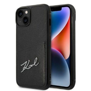 Karl Lagerfeld KLHCP14MCSSK iPhone 14 Plus / 15 Plus 6,7" hardcase czarny/negru Signature Logo Slot card