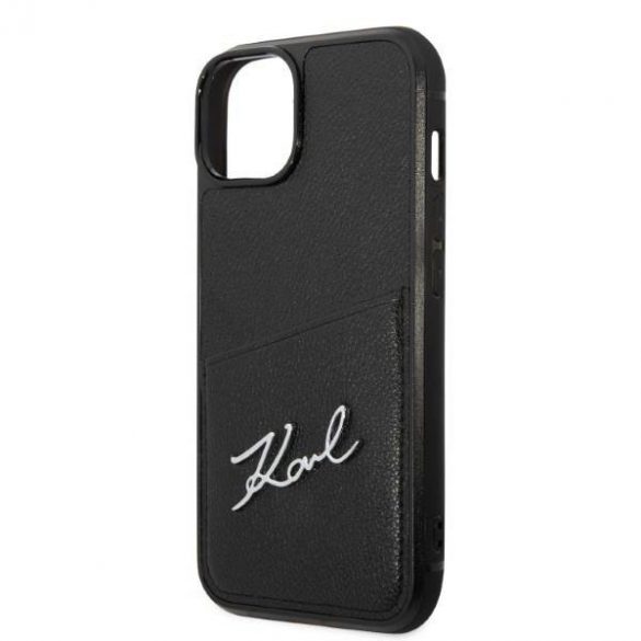 Karl Lagerfeld KLHCP14MCSSK iPhone 14 Plus / 15 Plus 6,7" hardcase czarny/negru Signature Logo Slot card