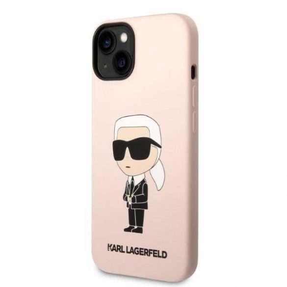 Karl Lagerfeld KLHCP14MSNIKBCP iPhone 14 Plus / 15 Plus 6,7" hardcase różowy/roz Silicon Ikonik