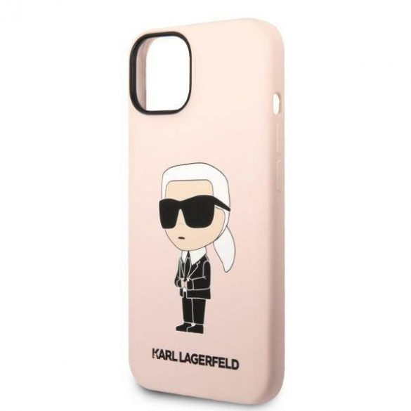 Karl Lagerfeld KLHCP14MSNIKBCP iPhone 14 Plus / 15 Plus 6,7" hardcase różowy/roz Silicon Ikonik