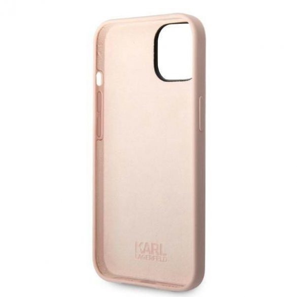 Karl Lagerfeld KLHCP14MSNIKBCP iPhone 14 Plus / 15 Plus 6,7" hardcase różowy/roz Silicon Ikonik