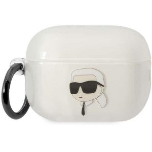 Karl Lagerfeld KLAP2HNIKTCT Husa Airpods Pro 2 (2022/2023) transparentă Ikonik Karl Lagerfeld