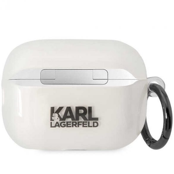 Karl Lagerfeld KLAP2HNIKTCT Husa Airpods Pro 2 (2022/2023) transparentă Ikonik Karl Lagerfeld