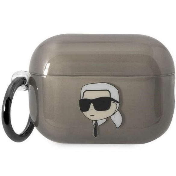 Karl Lagerfeld KKLAP2HNIKTCK Husă Airpods Pro 2 (2022/2023) negru/czarny Ikonik Karl Lagerfeld