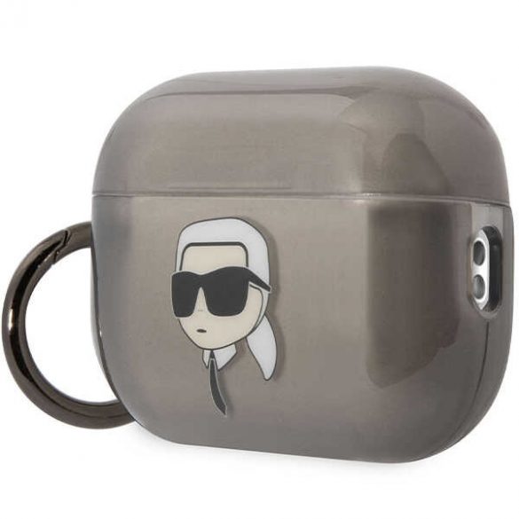 Karl Lagerfeld KKLAP2HNIKTCK Husă Airpods Pro 2 (2022/2023) negru/czarny Ikonik Karl Lagerfeld