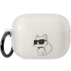 Karl Lagerfeld KLAP2HNCHTCT Husa Airpods Pro 2 (2022/2023) transparentă Ikonik Choupette