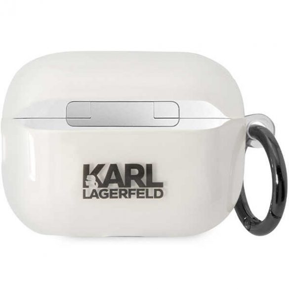 Karl Lagerfeld KLAP2HNCHTCT Husa Airpods Pro 2 (2022/2023) transparentă Ikonik Choupette