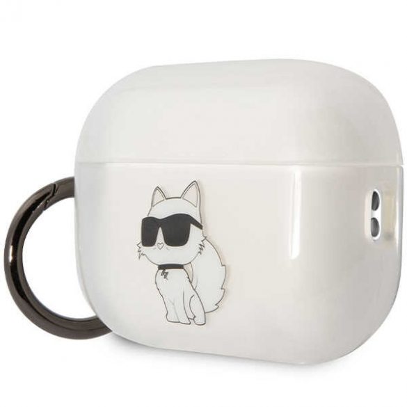 Karl Lagerfeld KLAP2HNCHTCT Husa Airpods Pro 2 (2022/2023) transparentă Ikonik Choupette