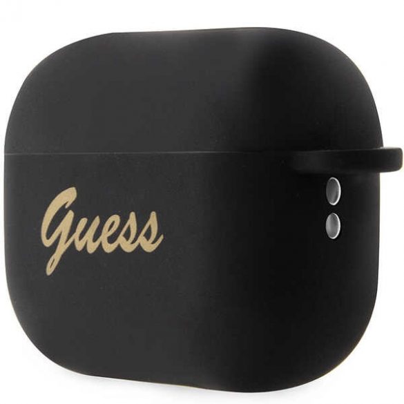 Husă Guess GUAP2LSCHSK pentru AirPods Pro 2 (2022/2023) negru/czarny Silicone Charm Heart Collection