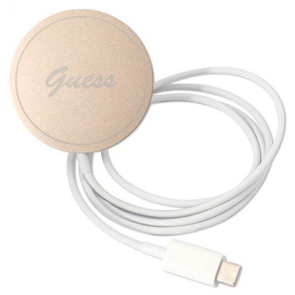 Husă Zestaw Guess GUBPP12MH4EACSK+ încărcător pentru iPhone 12/12 Pro carcasă rigidă czarny/neagră 4G Print MagSafe