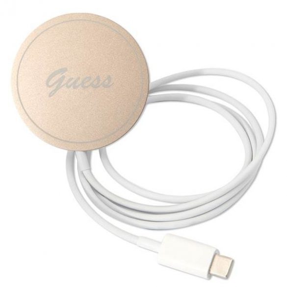 Zestaw Guess GUBPP14SH4EACSK Husă+ Încărcător iPhone 14 / 15 / 13 6,1" carcasă rigidă czarny/neagră 4G Print MagSafe