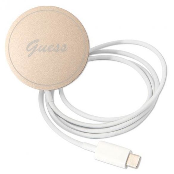 Husă Zestaw Guess GUBPN61H4EACSK+Încărcător pentru iPhone 11 6,1" carcasă rigidă, neagră, 4G Print MagSafe