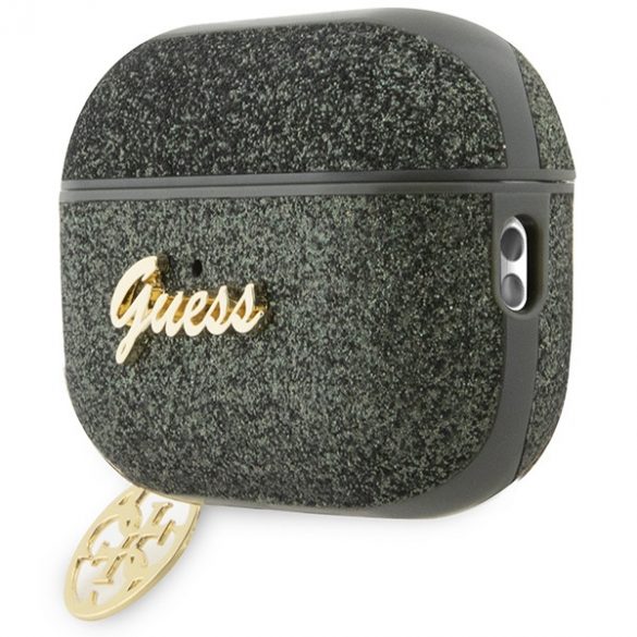 Husă Guess GUAP2GLGSHA AirPods Pro 2 (2022/2023) zielony/kaki Glitter Flake 4G Charm