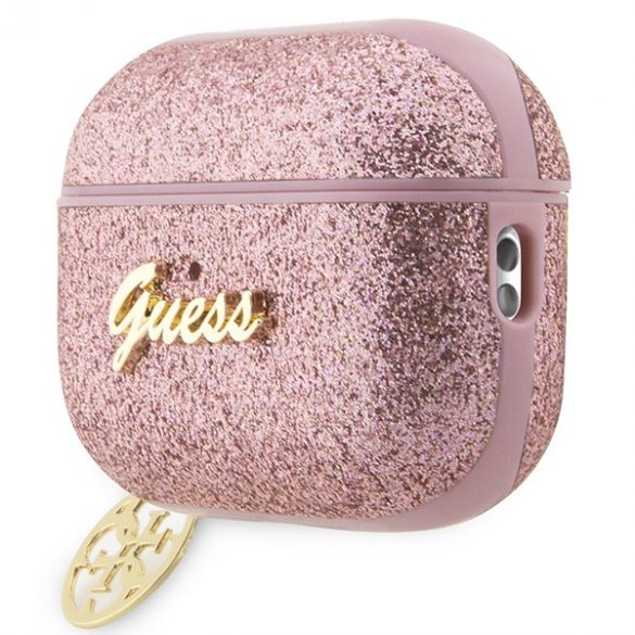 Husa Guess GUAP2GLGSHP AirPods Pro 2 (2022/2023) rożowy/roz Glitter Flake 4G Charm