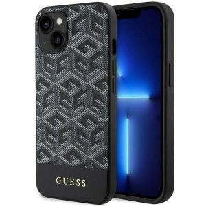 Guess GUHMP14SHGCFSEK iPhone 14 / 15 / 13 6.1" carcasă rigidă/neagră GCube Stripes MagSafe