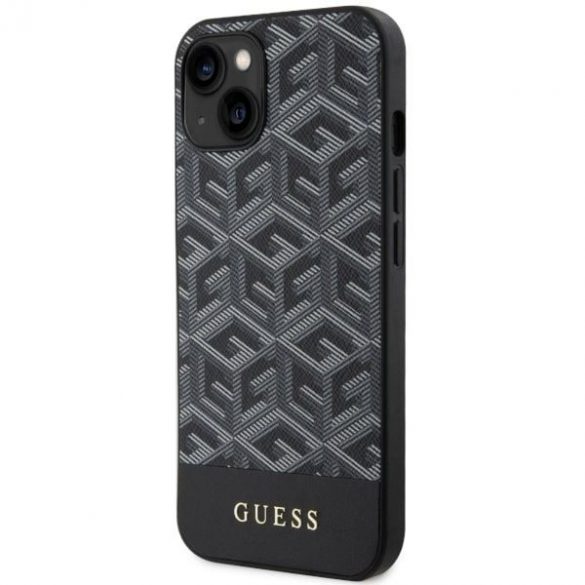 Guess GUHMP14SHGCFSEK iPhone 14 / 15 / 13 6.1" carcasă rigidă/neagră GCube Stripes MagSafe