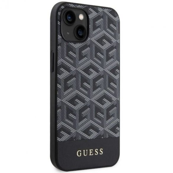 Guess GUHMP14SHGCFSEK iPhone 14 / 15 / 13 6.1" carcasă rigidă/neagră GCube Stripes MagSafe