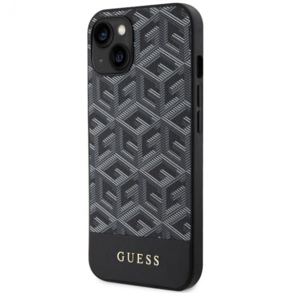 Guess GUHMP14MHGCFSEK iPhone 14 Plus / 15 Plus 6.7" carcasă rigidă/neagră GCube Stripes MagSafe