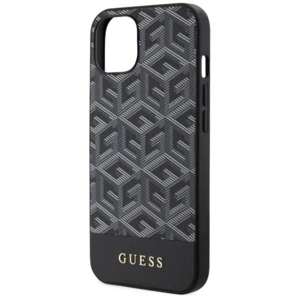 Guess GUHMP14MHGCFSEK iPhone 14 Plus / 15 Plus 6.7" carcasă rigidă/neagră GCube Stripes MagSafe