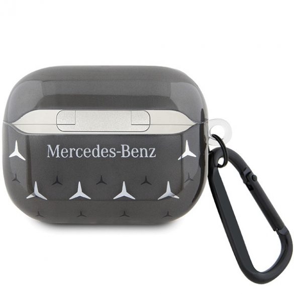 Husă Mercedes MEAP28DPMGS AirPods Pro 2 (2022/2023) carnaie/neagră Large Star Pattern