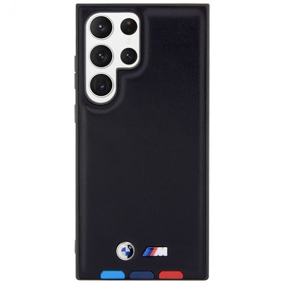 BMW BMHCS23L22PTDK S23 Ultra S918 czarny/negru ștampilă din piele tricoloră